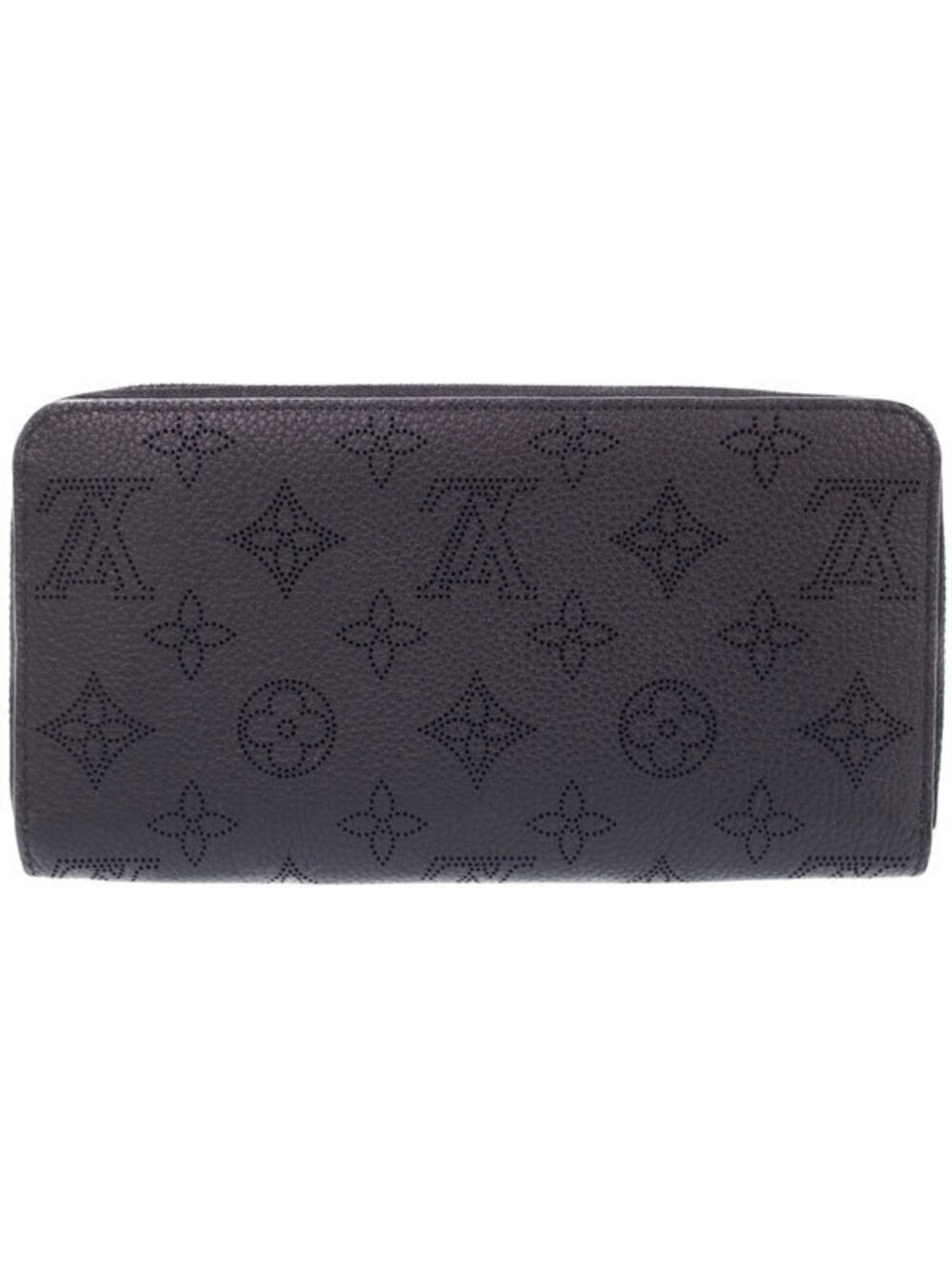 Louis Vuitton Round Zipper Long Wallet Zippy Mahina Black